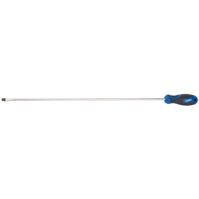 Draper Extra Long Reach Soft Grip Plain Slot Screwdriver6.0 X 450mm 53508 from B&Q