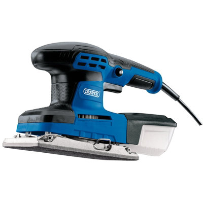 B&Q -  230V Third Sheet Sander 260W Dust Box Hook Loop Base 3 Sanding Sheets