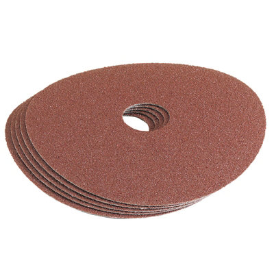 Draper Aluminium Oxide Sanding Disc, 115Mm, 60 Grit (Pack Of 5) 58617