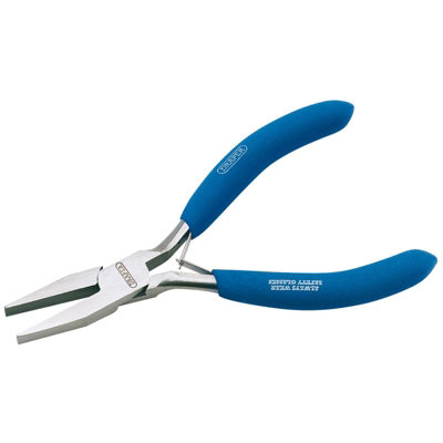 Draper 125mm Carbon Steel Flat Nose Pliers 60741 from B&Q