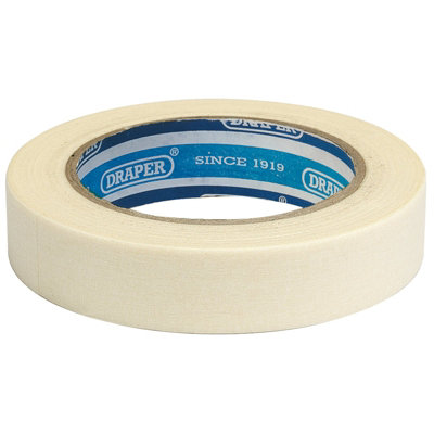 Draper Heavy Duty Masking Tape Roll50M X 25mm 63478 from B&Q