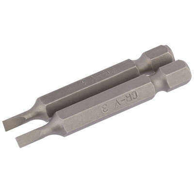 Draper 5.5mm 1/4" Hex. Plain Slot Insert Bit 25mm Long X 5 64009 from B&Q