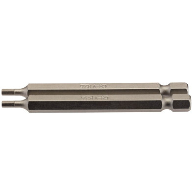 Draper 2.5mm 1/4" Hex. Hexagonal Insert Bit 75mm Long X 2 64319 from B&Q