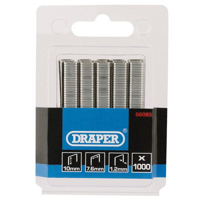 Draper  Staples10mm (Pack Of 1000) 66085 from B&Q