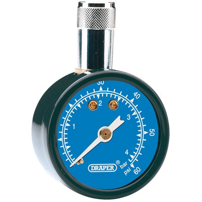 Draper Tyre Pressure Gauge Tpg101060Psi04 Bar 69923 from B&Q