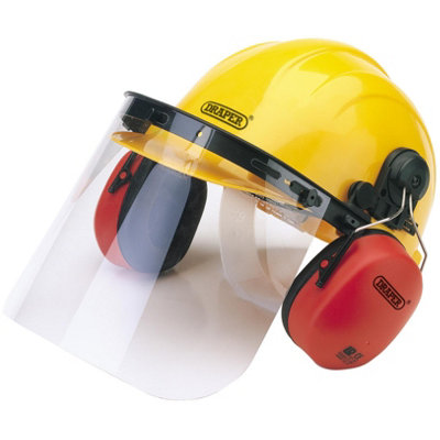 Draper Hard Hat Safety Helmet Visor And Ear Defenders - Image 10
