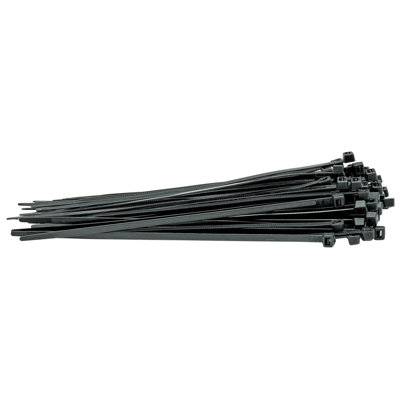 Draper Cable Ties4.8 X 200mmBlack Pack Of 100 70393 from B&Q