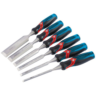 Draper Expert Soft Grip 'Pound Thru' Bevel Edge Wood Chisel Set, 140Mm (6 Piece) - Image 6
