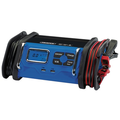 Draper 12/24V Battery Charger816A 70548 from B&Q