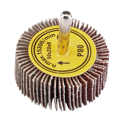 Draper  Abrasive Flap Wheel50 X 20mm80 Grit 71826 from B&Q