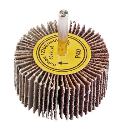 Draper  Abrasive Flap Wheel60 X 30mm40 Grit 76466 from B&Q