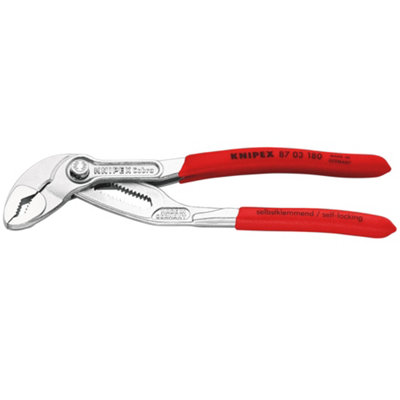 Draper 77903 Knipex 87 03 180 Cobra High-Tech Water Pump Pliers180mm from B&Q