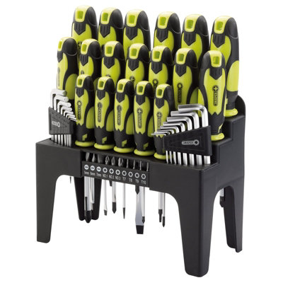 DRAPER SCREWDRIVER ALLEN KEY BIT SET + STORAGE STAND PLAIN CROSS POZI (44PC) - Image 11