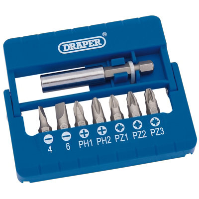 Draper Screwdriver And Magnetic Bit Set 8 Piece 82391