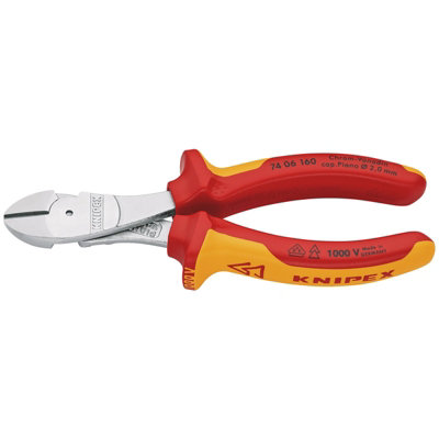 Draper Knipex 74 06 160 Sb Vde Insulated High Leverage Diagonal Cutter160mm 82412 from B&Q