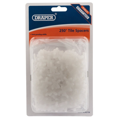 Draper Tile Spacers5mm (Approx 250) 82758 from B&Q