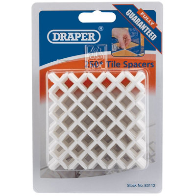 Draper Tile Spacers2mm (Approx 250) 83112 from B&Q