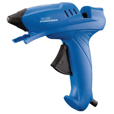 Draper Storm Force 230V Glue Gun 100W Trigger Feed Support Stand 6 Glue Sticks from B&Q