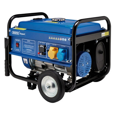 Draper Petrol Generator With Wheels2500W 87088 from B&Q