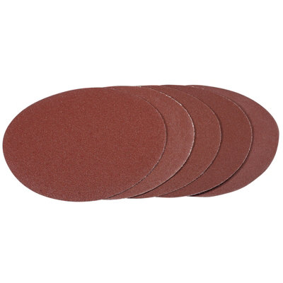 Draper Hook And Loop Aluminium Oxide Sanding Discs180mmAssorted Grit (Pack Of 5) 93428