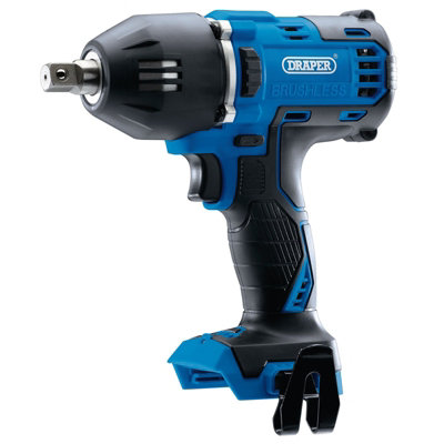 Draper D20 20V Brushless Mid-Torque Impact Wrench1/2" Sq. Dr.400Nm Sold Bare 99250 from B&Q