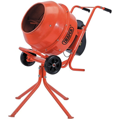 230V Cement Mixer 160L - Ip45 Motor, Heavy-Duty Drum, Portable With Stand & Wheels (Full Assembly Required) 5010559995110 - Image 9