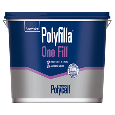 B&Q -  Polyfilla One Fill White Ready Mixed Filler4L