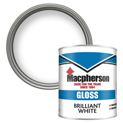Macpherson Gloss Paint Brilliant White 1L