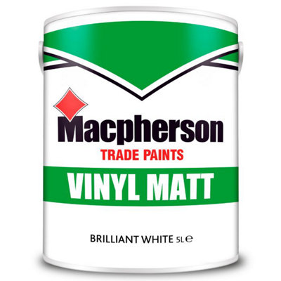 Macpherson Emulsion Vinyl Matt White - 5L 5010584062405 - Image 3