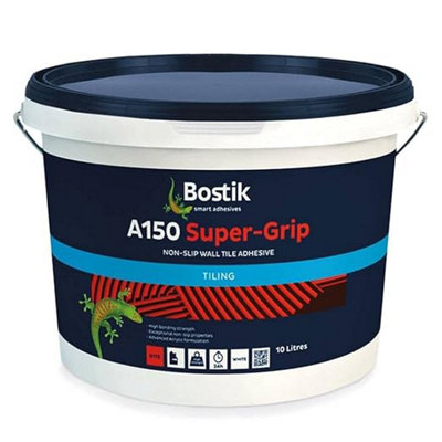 Bostik A150 Suregrip Non-Slip Wall Tile Adhesive 10L from B&Q