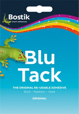 Bostik Blu Tack Handy Blue Re-Usable Adhesive Putty (12 Packs)