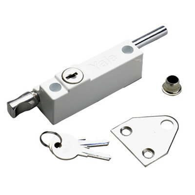 Yale Locks White 720124005071 P124 Door Push Bolt Finish Visi - Image 9