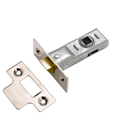 B&Q -  Polished Chrome Effect Metal Tubular Mortice Latch (L)64mm