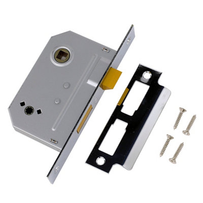 Yale Locks PM236 Bathroom 2 Lever Sashlock Polished Chrome 67mm 2.5in - Image 13