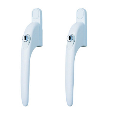 Yale White Upvc Window Handle (L)170mmPack Of 2 from B&Q