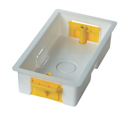 Appleby Plastic 2-Gang 35mm Double Pattress BoxPack Of 5 from B&Q