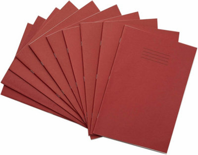 Rhino A4 Exercise Books80-Page / 8mm Lined With Margin Paper Notebook50-PackOffice & School Stationery SuppliesRed from B&Q