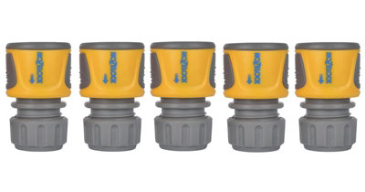 5 X Hozelock 2070 Garden Hose Pipe End Connector Watering 2166 12.5mm 15mm from B&Q