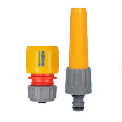 Hozelock Adjustable Spray Male Hose Nozzle 2292 + 2185 Waterstop from B&Q