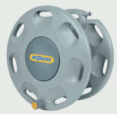 B&Q - HozelockWall Mounted Reel With Hose Guide60M