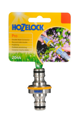 Hozelock Pro Double Metal Male Hose Pipe Connector