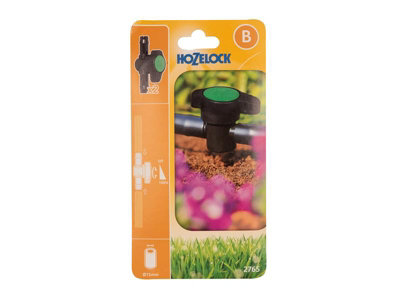 X2 Hozelock 2765 13mm Flow Control Valve For Micro Irrigation Use With 2764 from B&Q