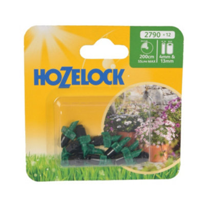 12X Hozelock 2790 90 Degree Mini Water Sprinkler Micro Irrigation Auto Watering from B&Q