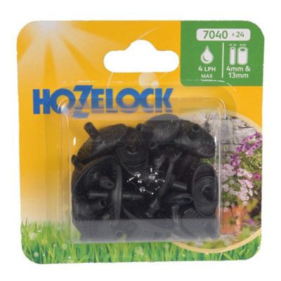 24 X Hozelock 7040 Pinch Drip Pressure Compensating Micro Irrigation Watering from B&Q