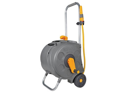 Hozelock 2416 Freestanding Compact Hose Reel + Of 12.5Mm Hose 30M