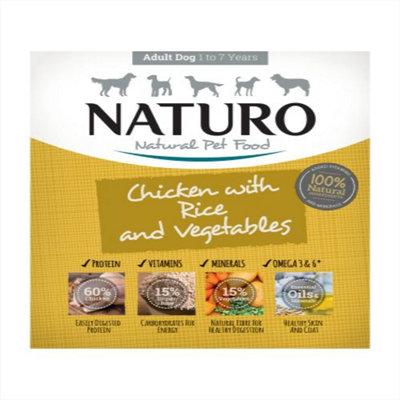 Naturo Chicken & Rice With Veg Tray 400G (Pack Of 7) from B&Q