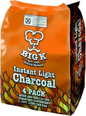 Big Bbq Big K Bbq Instant Light Charcoal 4Kg from B&Q