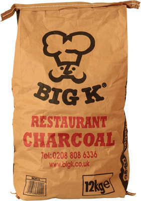 Big Bbq Big K Chilla-Grilla Restaurant Grade Lumpwood Charcoal 12Kg from B&Q