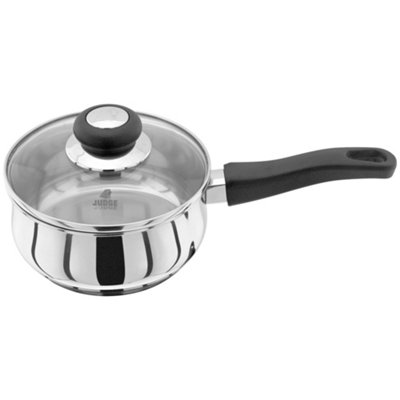 Judge Vista Stainless Steel Saucepan With Lid 16Cm / 1LSilver from B&Q