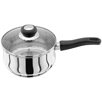 Judge Vista Stainless Steel Saucepan With Lid 18Cm / 1.8LSilver from B&Q